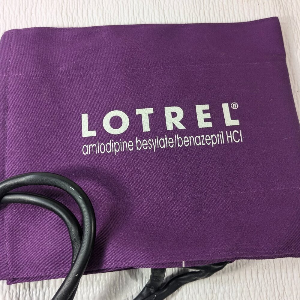 Lotrel Blood Pressure Cuff Heart Rate Drug Rep Pharmaceutical advertisement READ